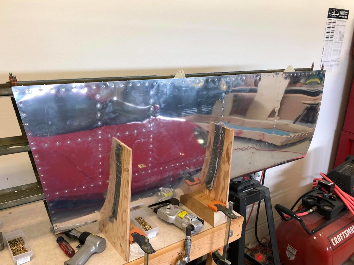 Elevator Rib & Horizontal Stabilizer Riveting Progress