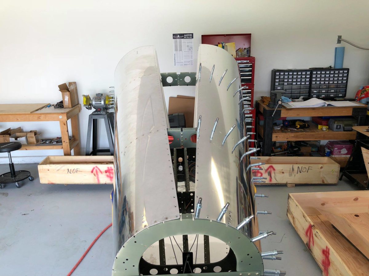 Fuselage tailcone skin progress