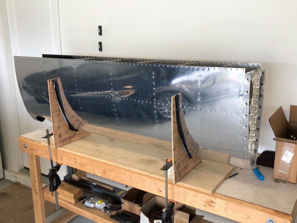 Wings, leading edge riveted