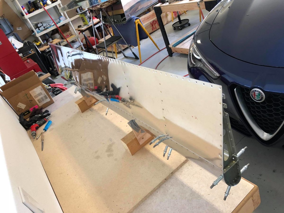 Wings, flaps progress