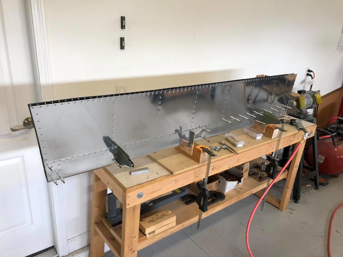 Wings, flaps progress