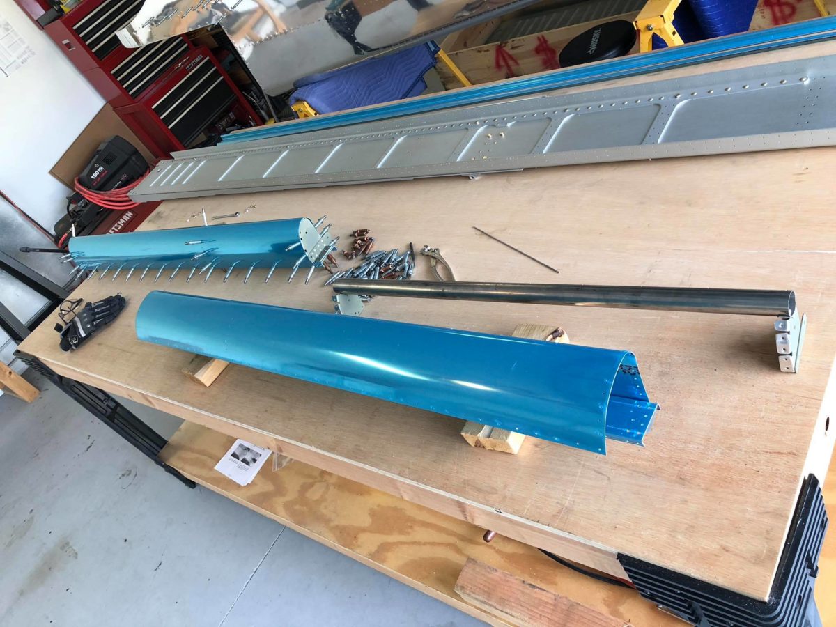 Wings, ailerons progress