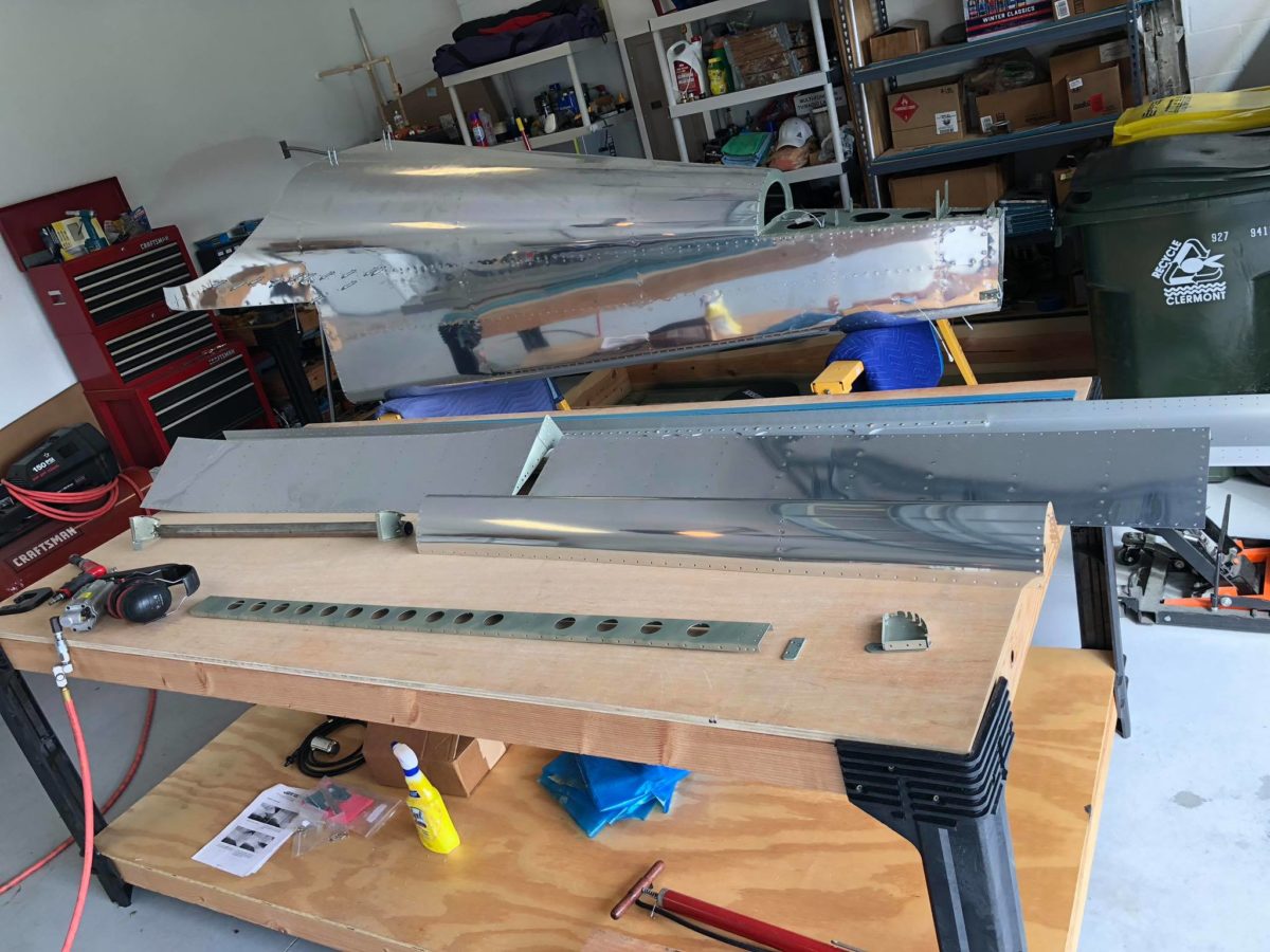 Wings, ailerons assembly continued…