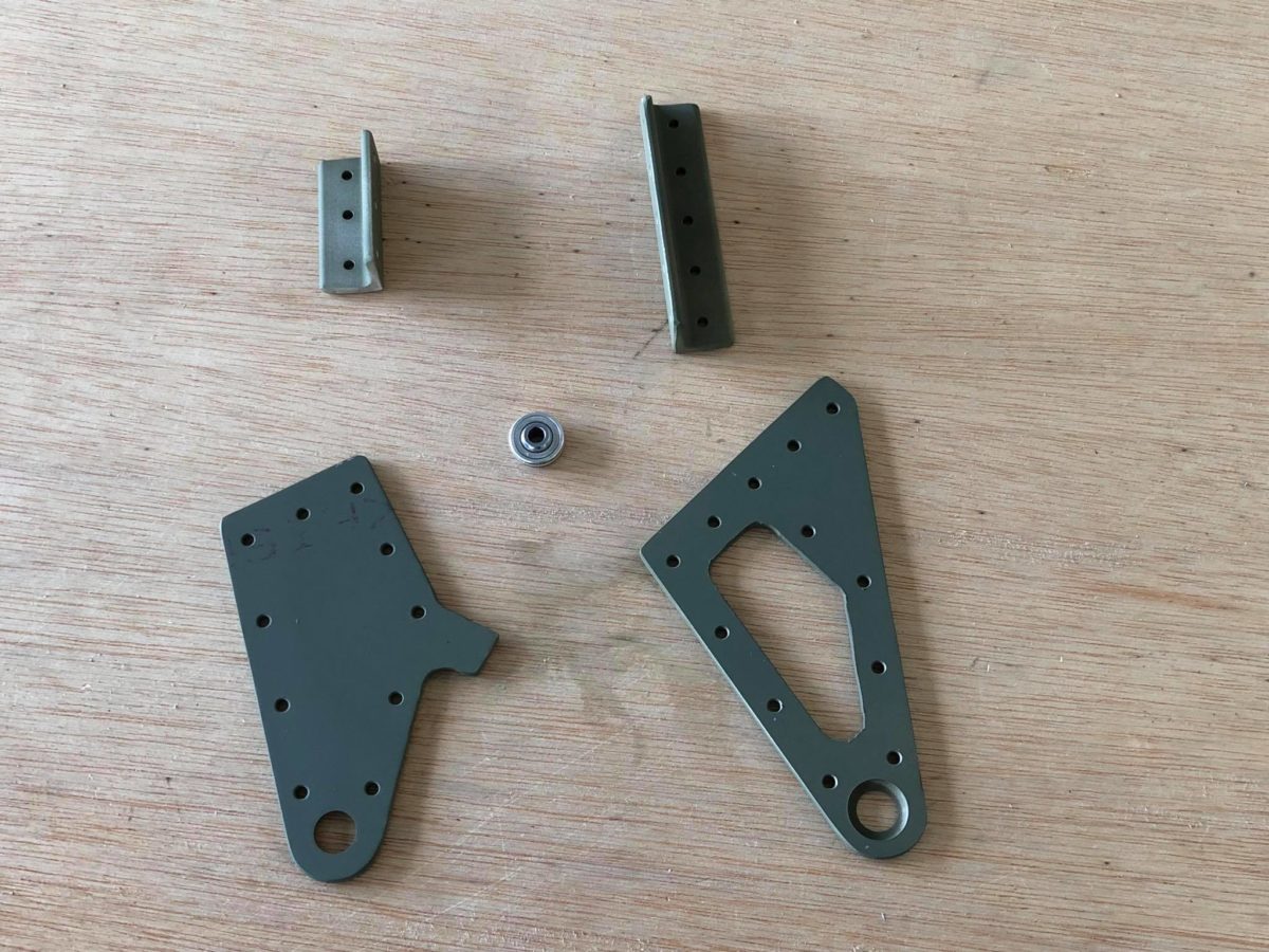 Wings, rear spar, ribs, aileron brackets progress