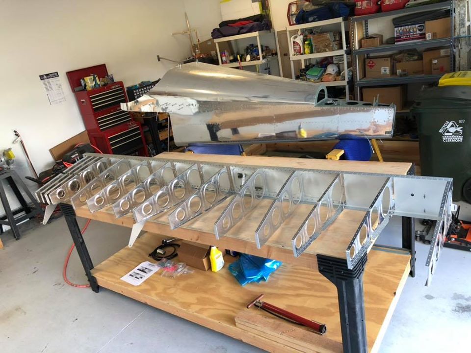 Wings, spar, ribs progress