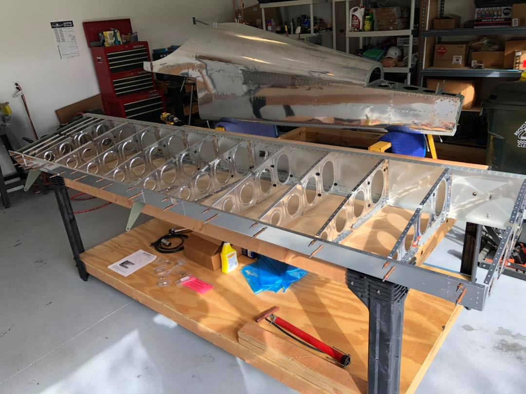 Wings, rear spar, skins continued…