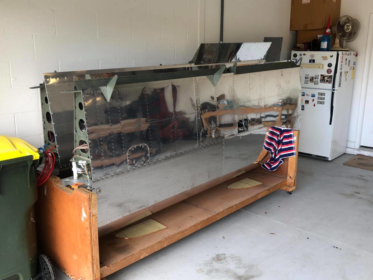 Wings riveted, fuselage inventorying