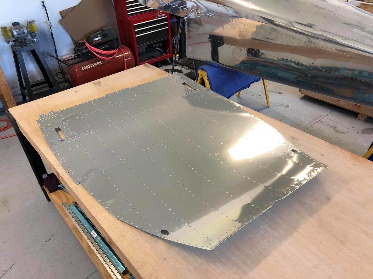 Fuselage, skins underway