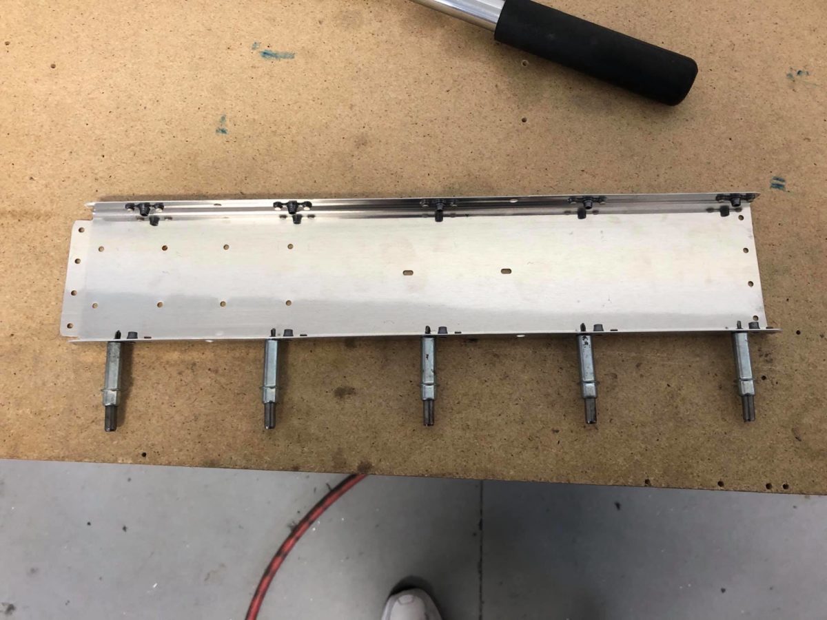 Fuselage, flap system underway