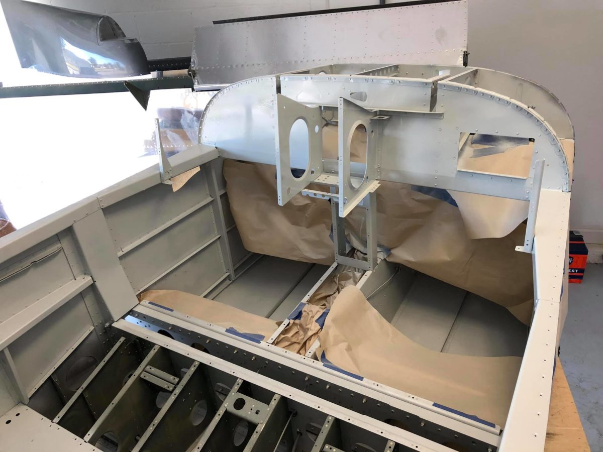 Fuselage, panel in process