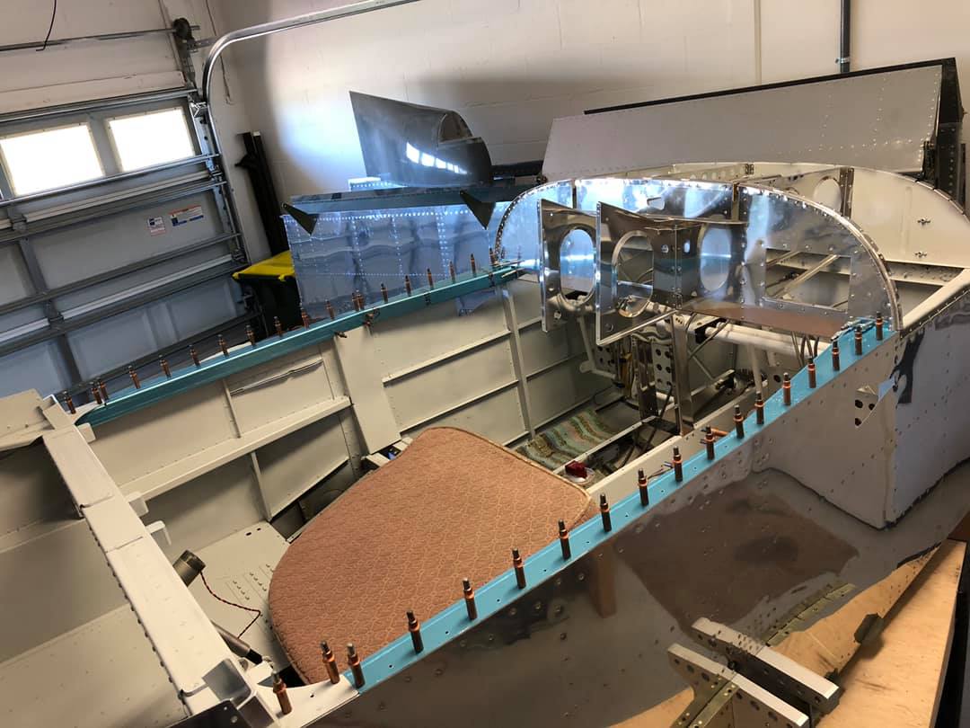 Fuselage, canopy underway