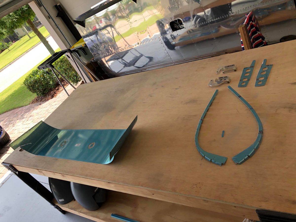 Finish, canopy components in process