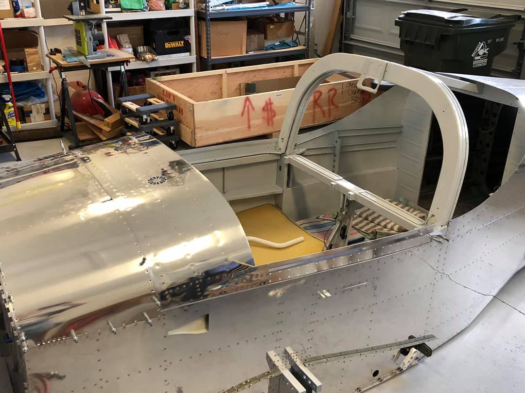 Finish, canopy mounting in process