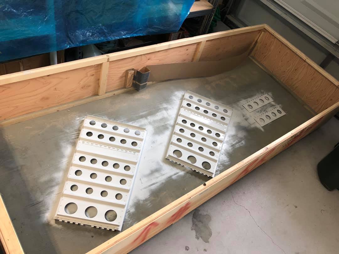 Finish, seats under assembly