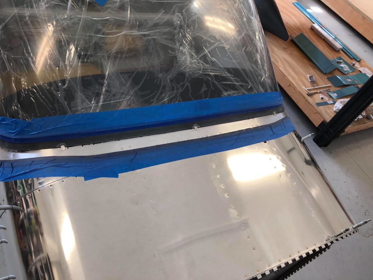 Finish, canopy in process