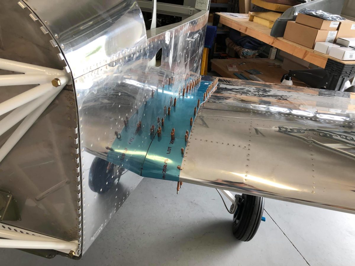 Wings, fuselage fitting underway