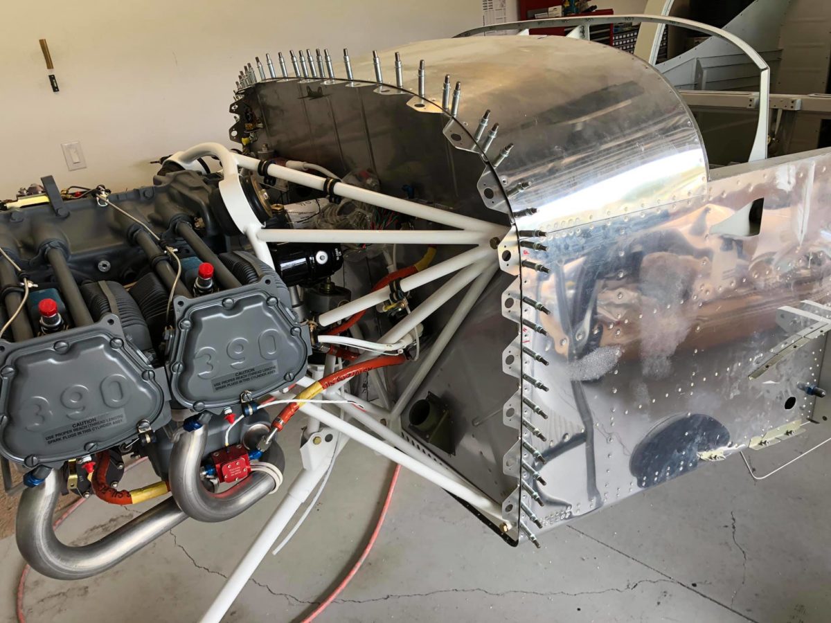 Firewall forward, finish, cowling coming along