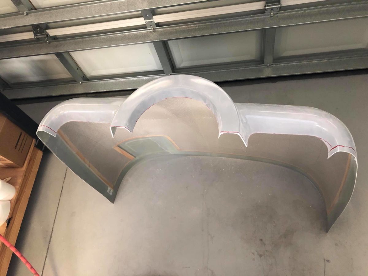 Firewall forward, finish, cowling in process