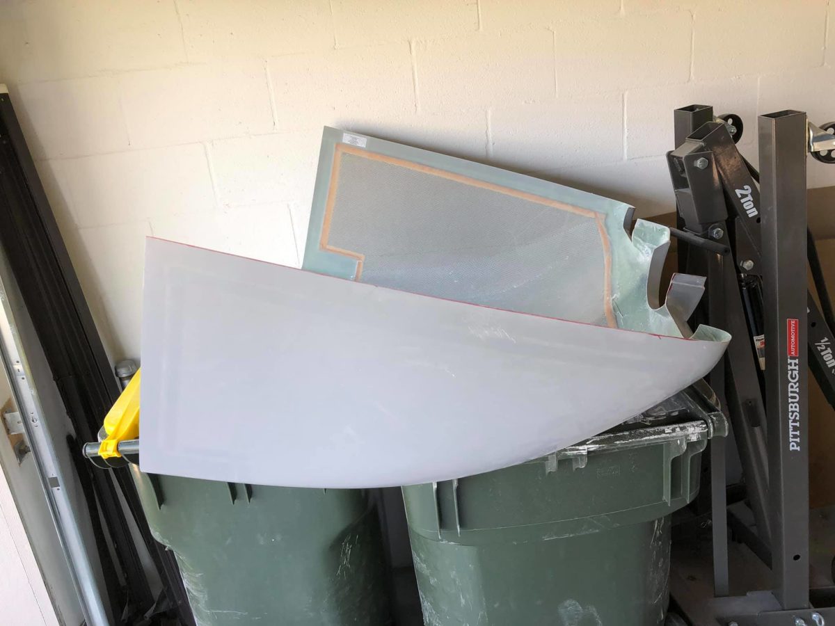 Firewall forward, finish, cowling in process