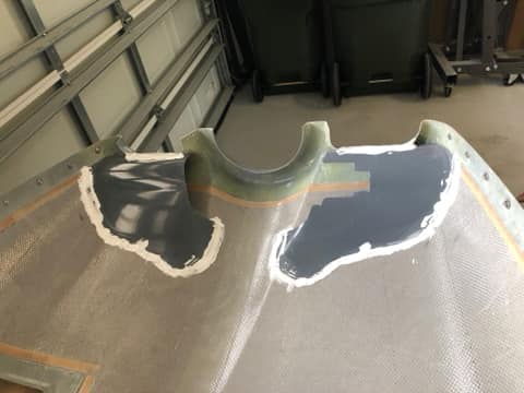 Firewall forward, finish, cowling in process