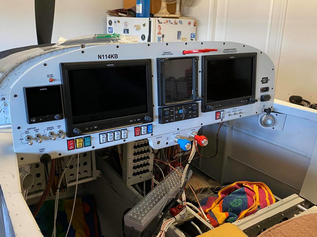 Panel installation progress