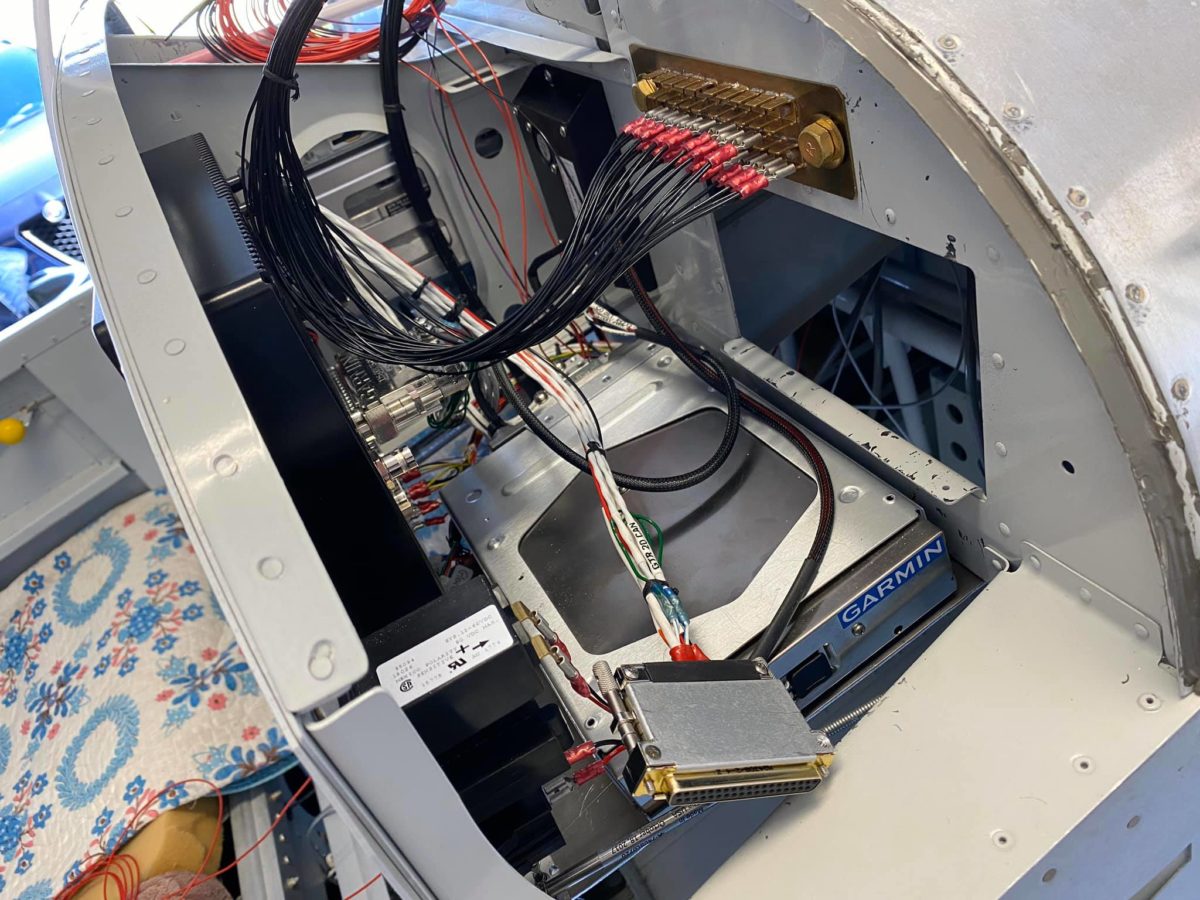 Panel component installation underway