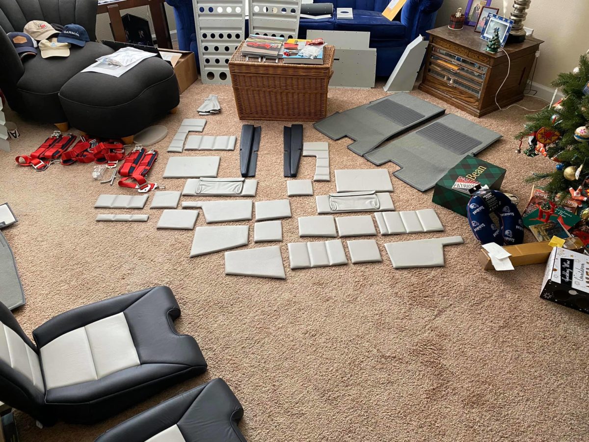 Fuselage interior progress